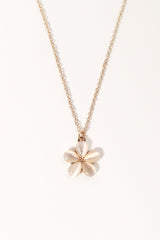 Everlee Floral Necklace - Gold