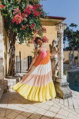 Tallulah Tiered Maxi Dress - Multi